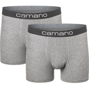 Boxershort - Light Grey Mêlee - Katoen/Elastaan - Normale Taillehoogte