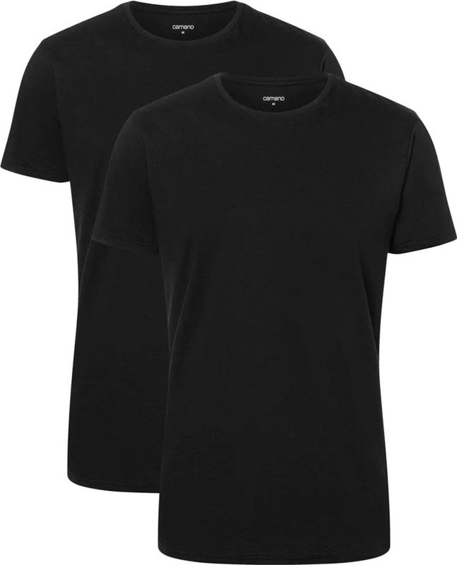 Camano T-Shirt "comfort", (2er Pack), mit Rundhalsausschnitt