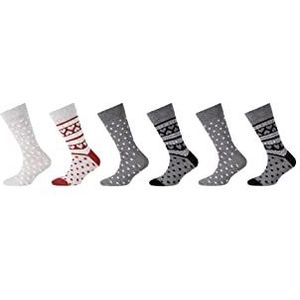 Camano - Set van 6 Sokken - Zwart - Biologisch Katoen - Voor Kinderen