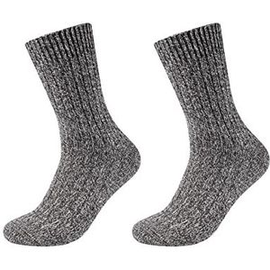 Camano Crew Socks Online 4P Bamboe zachte wandelsokken, uniseks, Anthrazit