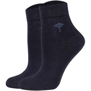 JOOP! Korte Sokken - Katoen - Glanzende Look - Ingelegd Korenbloemlogo