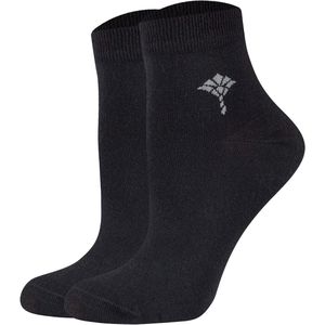 JOOP! - Damessokken - Katoenmix - Zwart - Elastische Ribboordjes