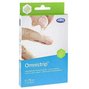 Omnistrip - Wundnahtstreifen - Zelfklevend - 6 x 76 mm - 2 Stuks