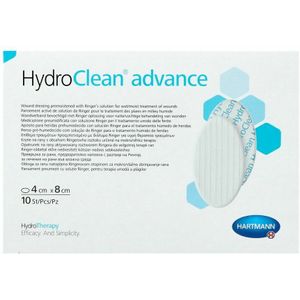 HydroClean Advance - Absorberend Verband - 4 x 8 cm - 10 Stuks