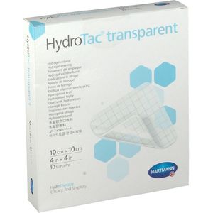 HydroTac - Transparant Hydrogel Verband - 10 x 10 cm - 10 Stuks