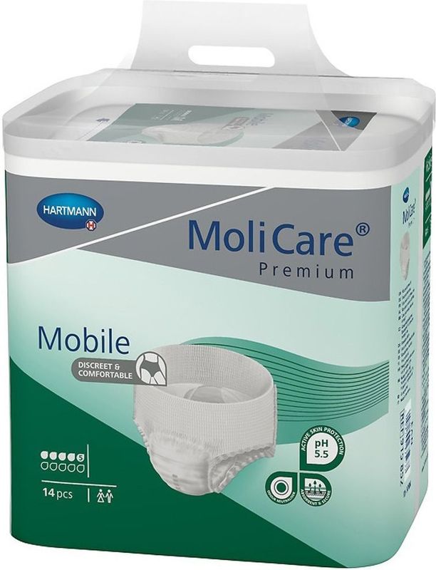 Hartmann - Molicare Mobile 5 Druppels - Incontinentiebroekjes - Large - 1 Pak van 14 Stuks