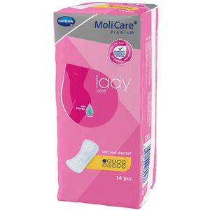 Hartmann - Molicare Premium Lady Pads - Incontinentiemateriaal - Waterdichte Buitenlaag - 154 ml Absorptievermogen