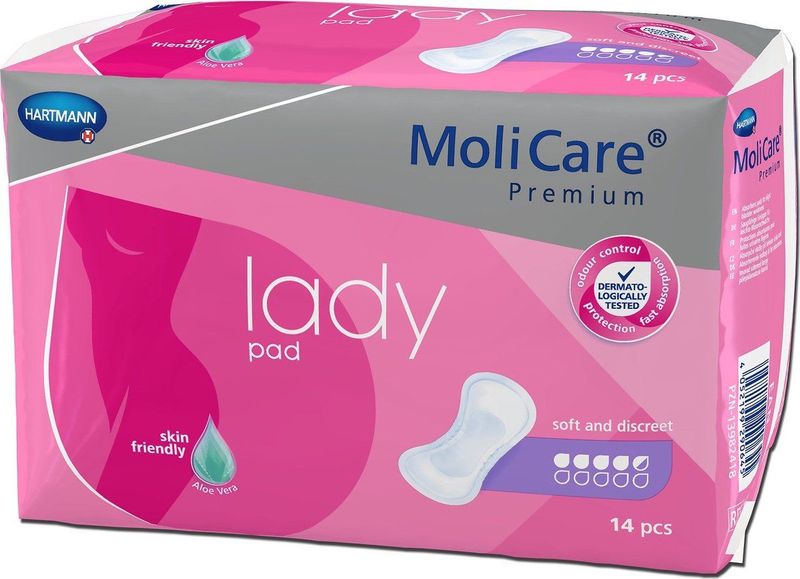 Molicare Premium Lady Pad 4.5 Druppels 914 ml Absorptie 14 stuks