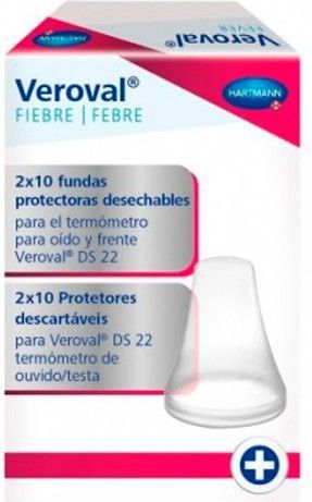 Veroval - Beschermkapjes 2in1 Infrarood Thermometer - 20 Stuks