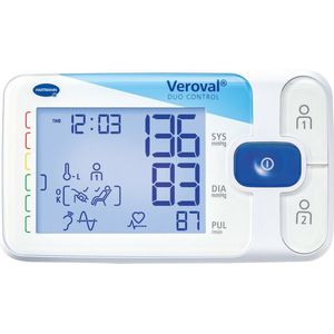 Veroval - Duo Control - Bovenarmbloeddrukmeter - Wit - DUO SENSOR Technologie