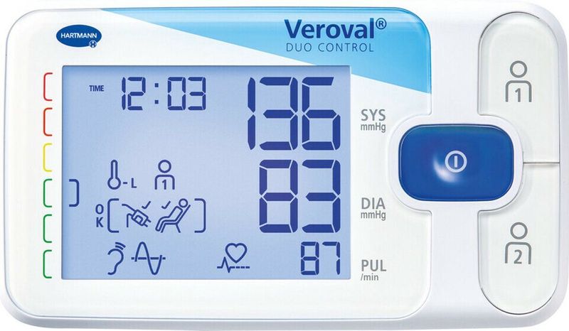 Veroval - Duo Control - Bovenarmbloeddrukmeter - Wit - DUO SENSOR Technologie
