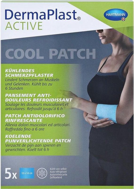 DermaPlast - Active Cool Patch - Pleisters - 5 Stuks - Menthol-Hydrogel