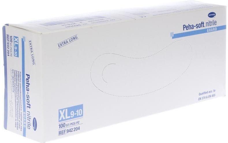 Peha-Soft - Nitril Guard - Wegwerphandschoenen - Blauw - Latex- en Poedervrij
