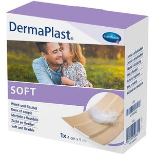 Dermaplast - Soft Wondpleister - Beige - 5m x 4cm - Hypoallergeen