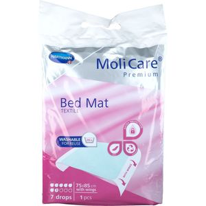 Hartmann Molicare Premium Bed Mat - Wasbare bed onderleggers 75 x 85 cm (met instopstroken) - 1 stuk