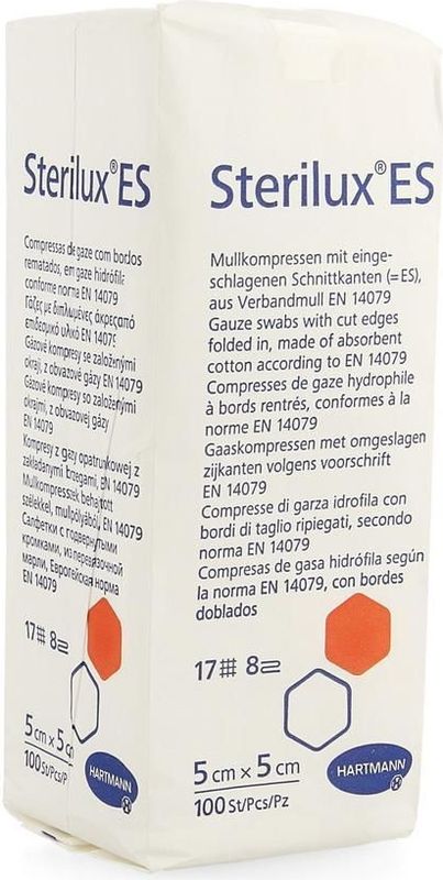 Sterilux - ES - Gaaskompressen - 5x5 cm - 100 stuks