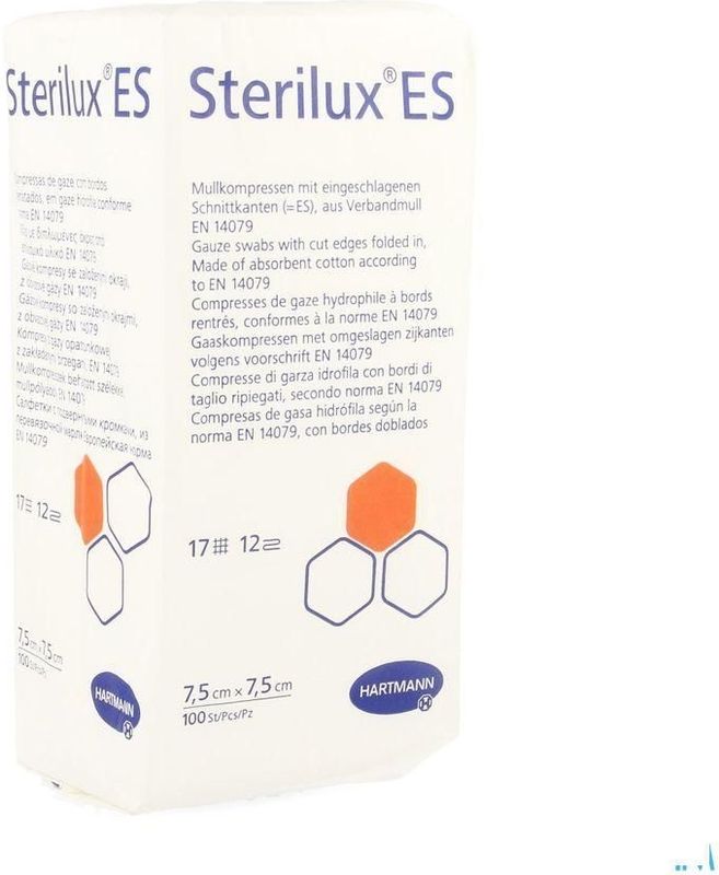 Sterilux - ES - Gaaskompressen - 7,5x7,5cm - 100 Stuks