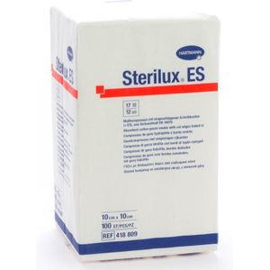 Gaaskompres - Sterilux ES - Katoen - 17 Draden - Steriel