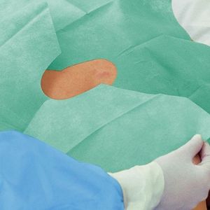 Foliodrape Protect afdeklaken met venster en kleefrand 75x90cm