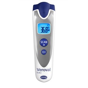 Veroval Baby 3-in-1 infrarood koortsthermometer - contactloze meting - voor het hele gezin