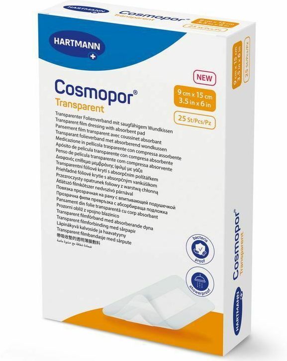Cosmopor® - Transparent - Folieverband - Transparant - Steriel - 1 Stuk