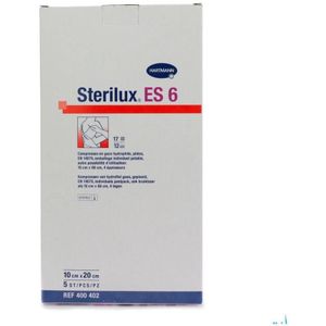 Gaaskompres - Sterilux ES - 12-Laags - Steriel - 10 x 20 cm - 5 Stuks