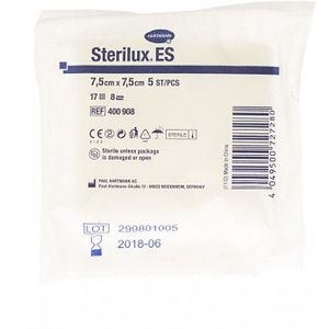 Sterilux ES 3 kompressen 7,5x7,5cm  30x5 stuks
