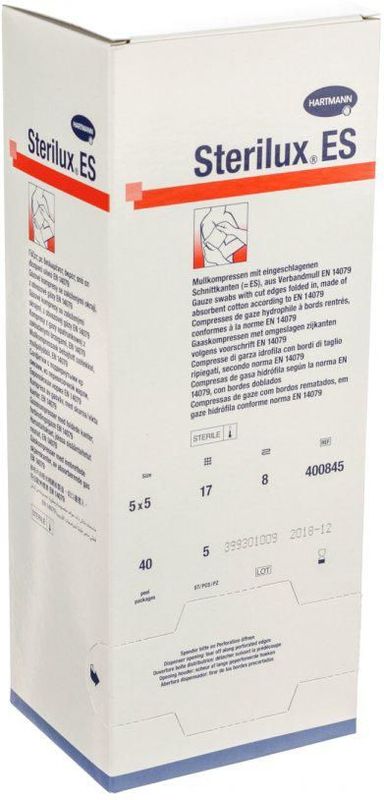 Sterilux - ES - Kompressen - 5x5cm - 40 Stuks - Hydrofiel Katoen