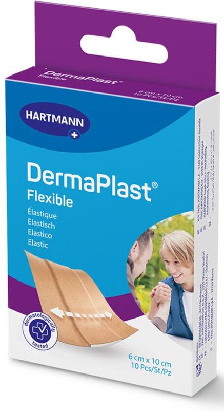 Dermaplast - Flexibele Pleisters - 10 cm x 6 cm - 10 Stuks