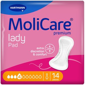 Molicare - Premium Lady Pad - 4 Druppels - 782 ml Absorptie - 14 Stuks