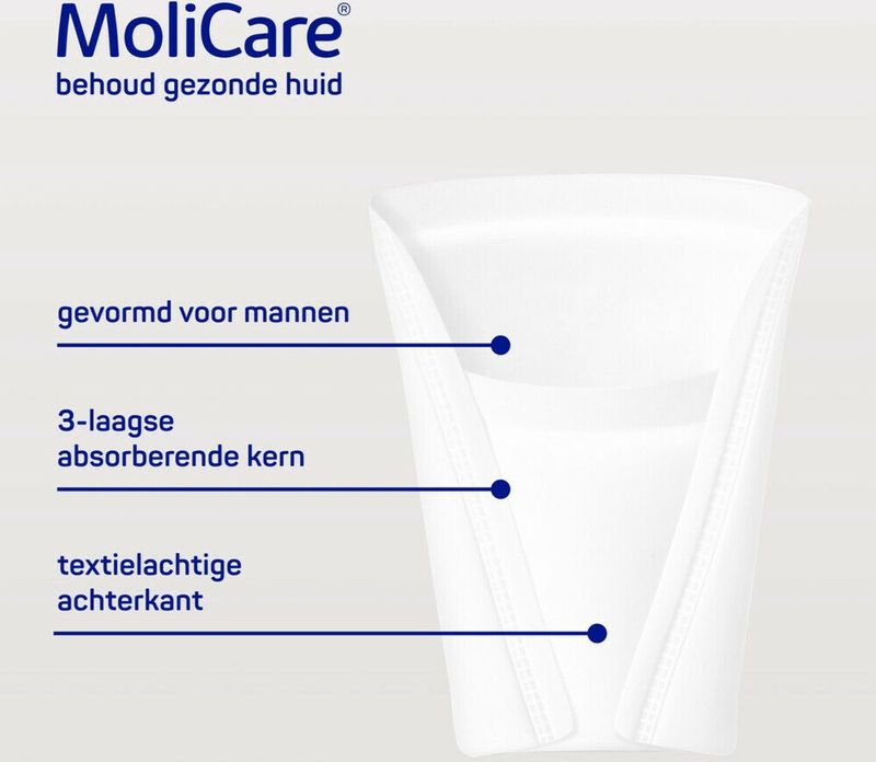 MoliCare - Mannen Pad 2 Druppels - Incontinentiepads - 12 Verpakkingen van 14