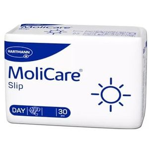 MoliCare Slip Day: incontinentieslip voor vrouwen en mannen bij ernstige urine- en fecale incontinentie, maat M (80-120), 30 stuks