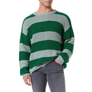 True Religion Gestreepte herenpullover, pale jade, standaard