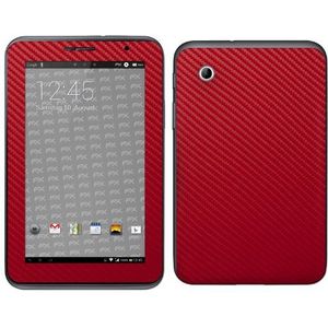 Designfolien@FoliX FX-Carbon-Red zelfklevende folie voor Samsung Galaxy Tab 2 7.0 GT-P3100, rood