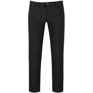 Alberto Pipe Broek zwart, Effen