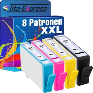 Tito-Express HP 364 XL 8x inkt cartridge alternatief voor HP 364XL 5510 5514 5515 5520 5522 5524 6510 6520 7510 7520