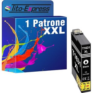 Tito-Express Epson T1631 1x inkt cartridge alternatief voor Epson 16XL Workforce WF-2760 2750 2630 2510 2530 2660 2650 2520