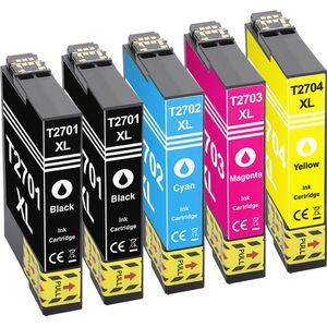 PlatinumSerie® 5 cartridges XXL alternatief voor Epson TE2701 - TE2704