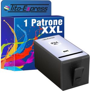 PlatinumSerie 1x inkt cartridge alternatief voor HP 934XL Black