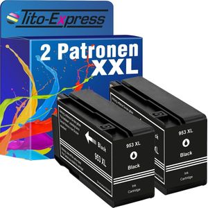 Tito-Express 2x inkt cartridge alternatief voor HP 953 XL HP953 HP 8715 8710 7740WF 8725 8210 8720 8730 7720 8218 8740 7730