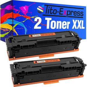 Tito-Express HP CF540A- CF543A 2x toner cartridge alternatief voor HP CF540A- CF543A LaserJet Pro MFP M 254 DNW DW NW 280 NW 281 FDN 281 FDW