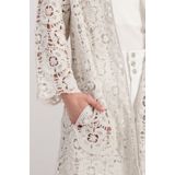 Monari - Gebreide Trui - Wit - Katoen