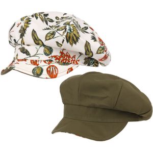 Camilla Floral Omkeerbare Pet by Mayser Newsboy caps