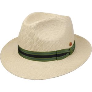 Albenga Green Stripes Panamahoed by Mayser Trilby hoeden