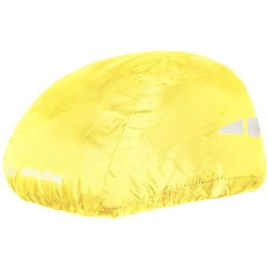 VAUDE Fietshelm, regenbescherming, geel, fietshelm-hoes, waterdicht, winddicht en ademend, reflecterend, milieuvriendelijk, waterafstotend, met eco-afwerking