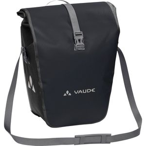 VAUDE Fietstas voor bagagedrager Aqua Back Single 1 x 24 l, in zwart, waterdichte achterwieltas voor bagagedrager achter, eenvoudige bevestiging, Made in Germany