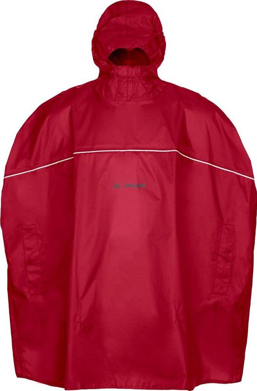 Vaude - Grody Poncho Kinderjas - Indian Rood