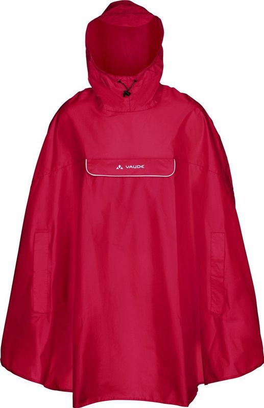 Vaude - Valdipino Poncho - Fietsponcho - Groen - Milieuvriendelijk Materiaal