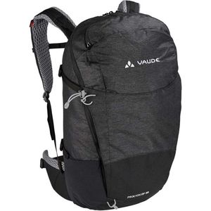 VAUDE Prokyon Zip 28 ruime rugzak voor wandelen en outdoor-activiteiten, zwart.