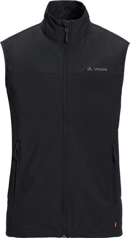VAUDE - Hurricane Vest - Winddicht - Zwart - Softshell - Ademend